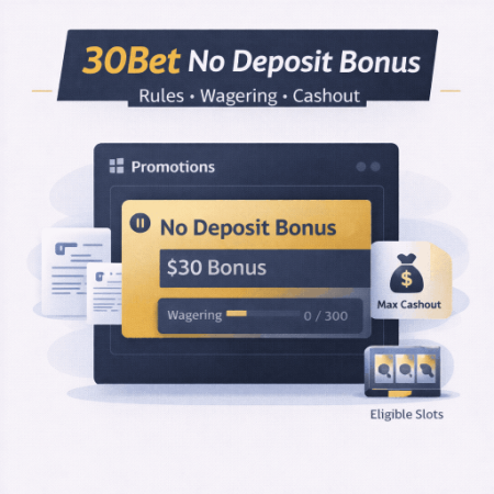 30Bet Casino No Deposit Bonus Guide