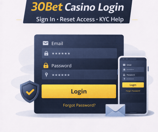 30Bet Casino Login Guide