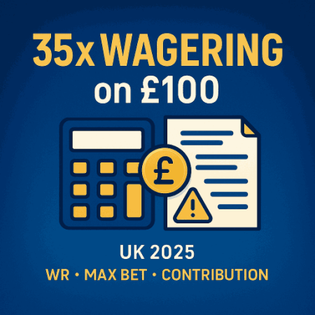 35× wagering requirements