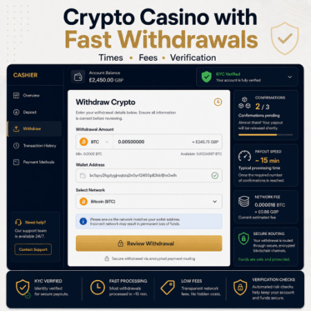 Crypto Casinos with Fast Withdrawals