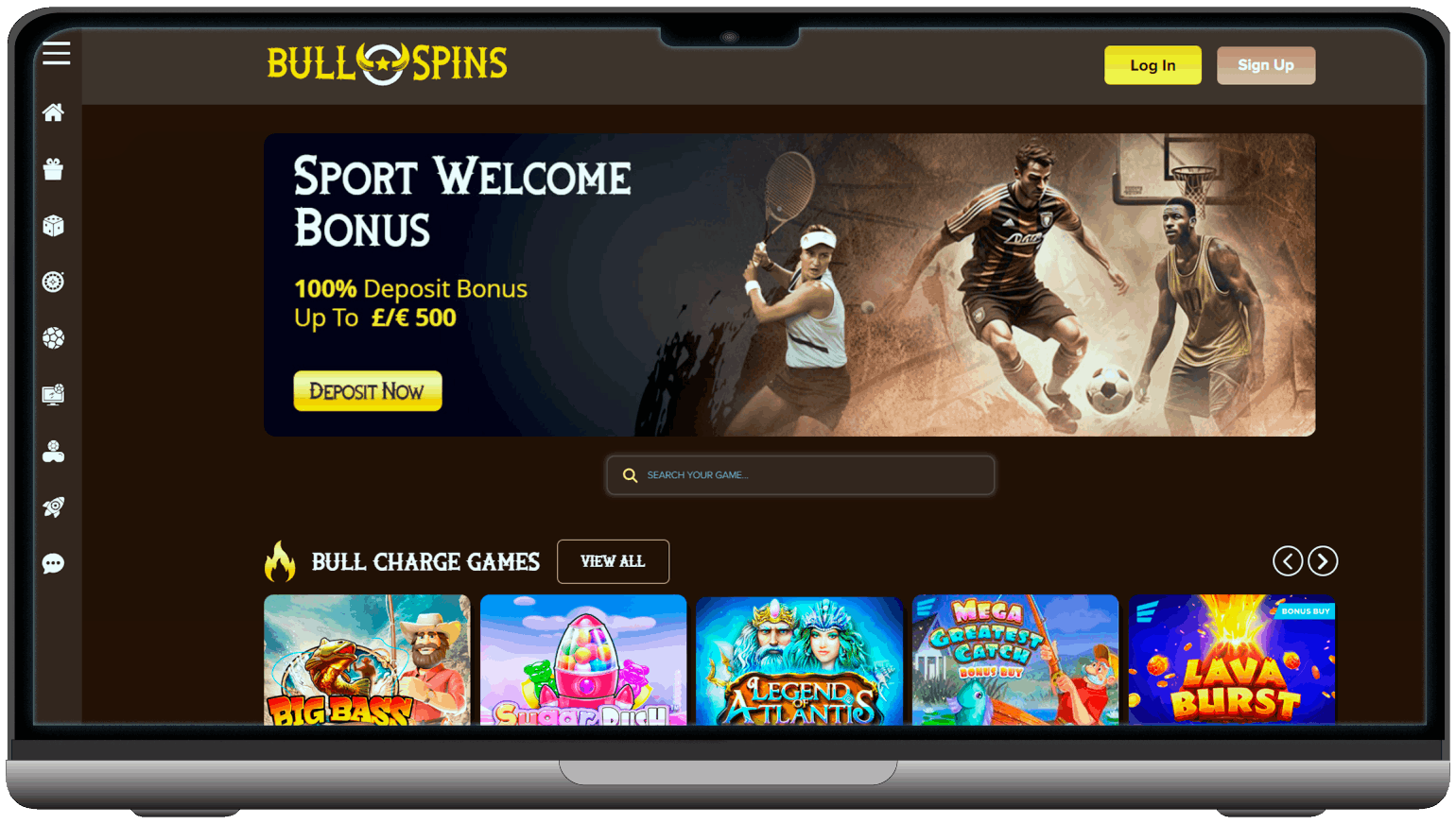 BullSpins Casino Main