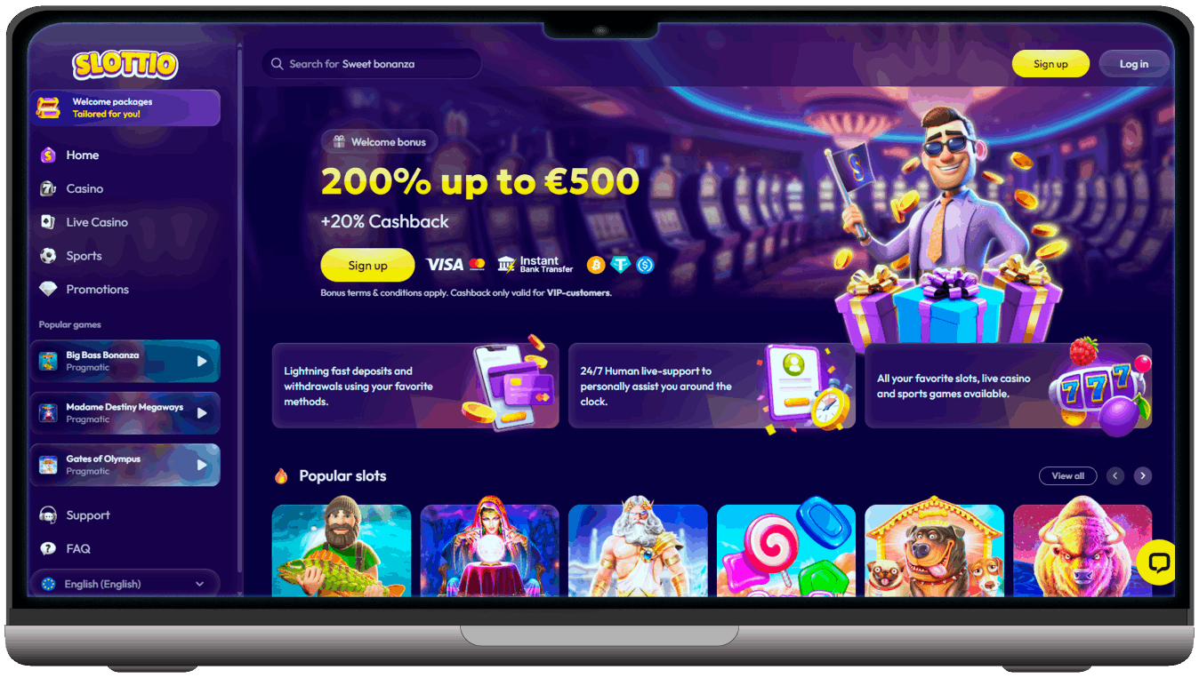 Slottio Casino Main
