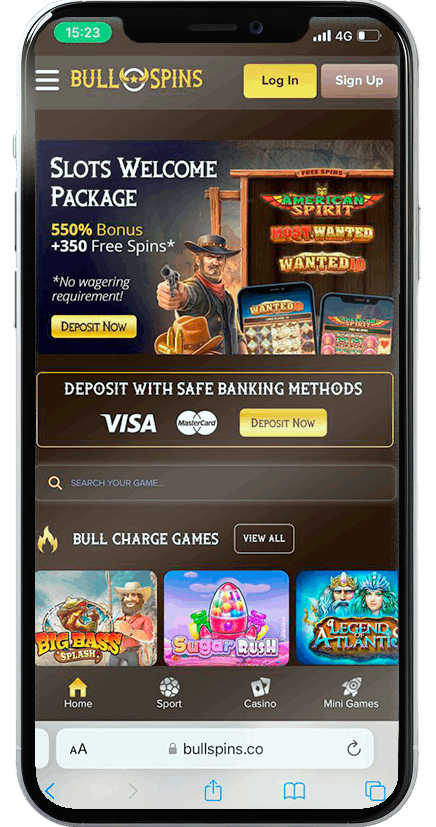 BullSpins Casino Mobile
