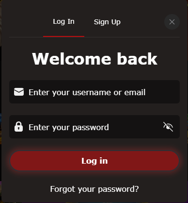 Mr Jones Casino login illustration showing sign-in form, password reset link, and secure account access