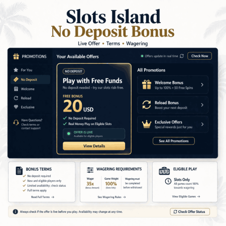 Slots Island No Deposit Bonus Guide