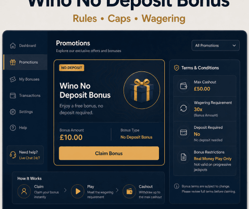 Wino Casino No Deposit Bonus