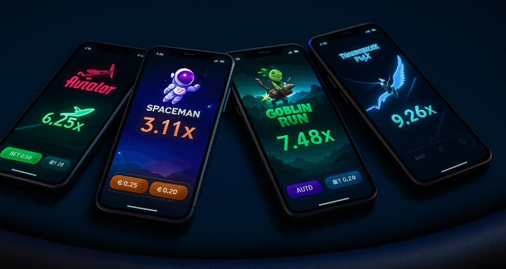 Popular Crash gambling games on mobiles
