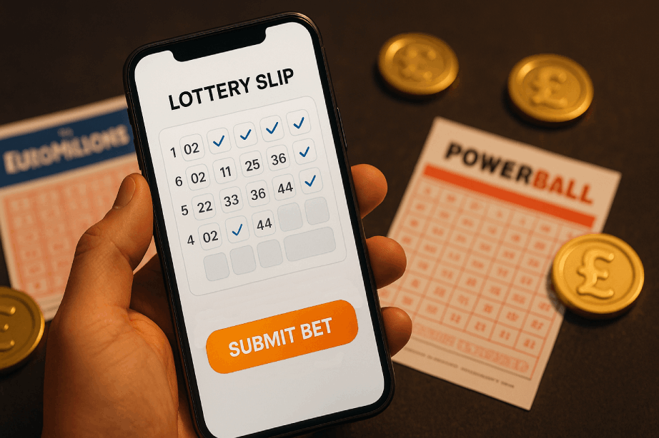 Online lottery ticket not on GamStop